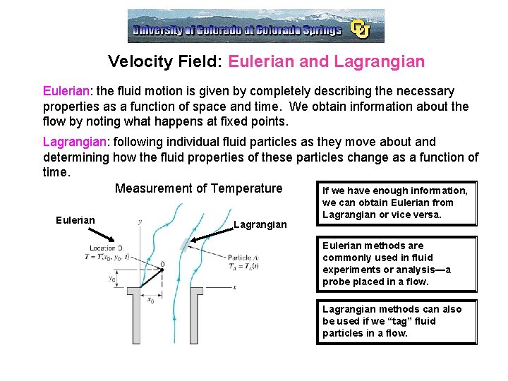 Mae 3130 Fluid Mechanics Lecture 5 Fluid Kinematics