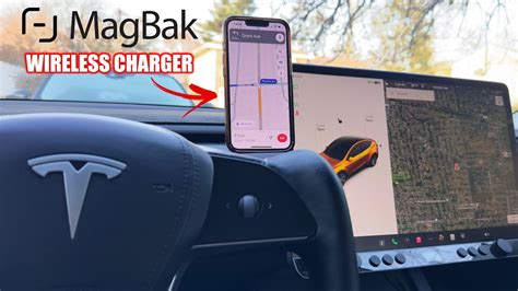 Magbak Wireless Tesla Phone Charger Install And Review Youtube