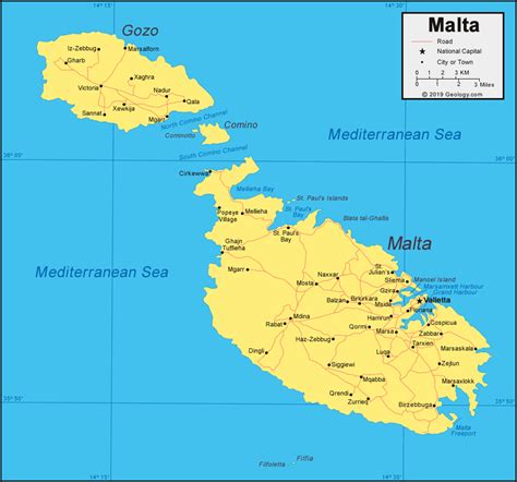 Malta Map Map Of Malta Malta Map Malta Malta Island