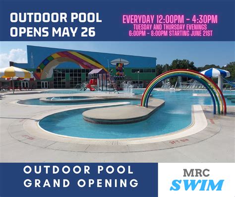 Manchester Rec Center Announces Hours Opening Day For Pool Thunder Radio