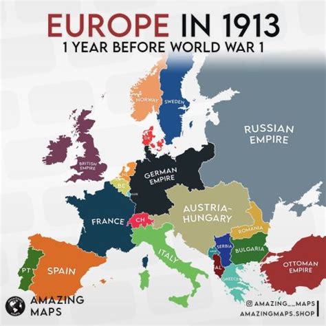 Map Of Europe Before World War 1 Map