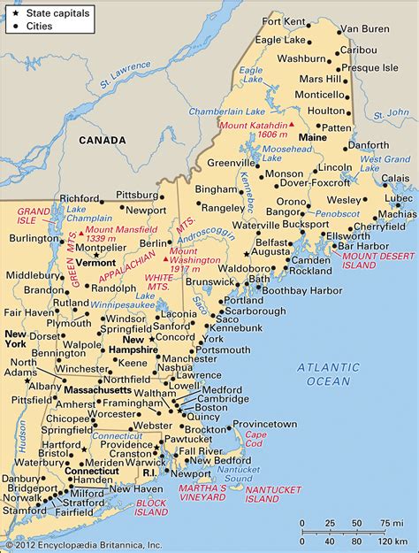 5 New England Maps