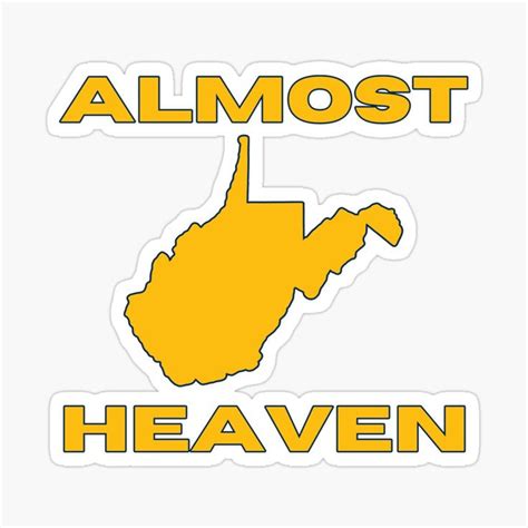 Map Of U S States That Seem To Be Almost Heaven And One State That