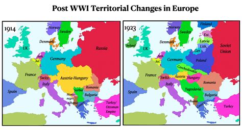 5 Maps After WW1