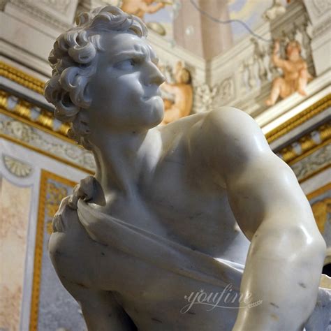 Marble Bernini David Sculpture For Sale