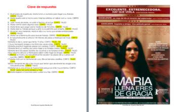 Maria Full Of Grace Movie Guide Questions In Spanish English Tpt