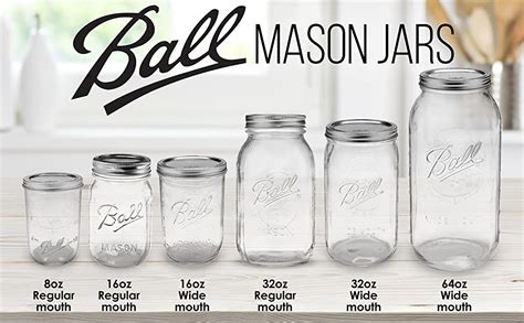 Mason Jar Sizes Illustrated Guide