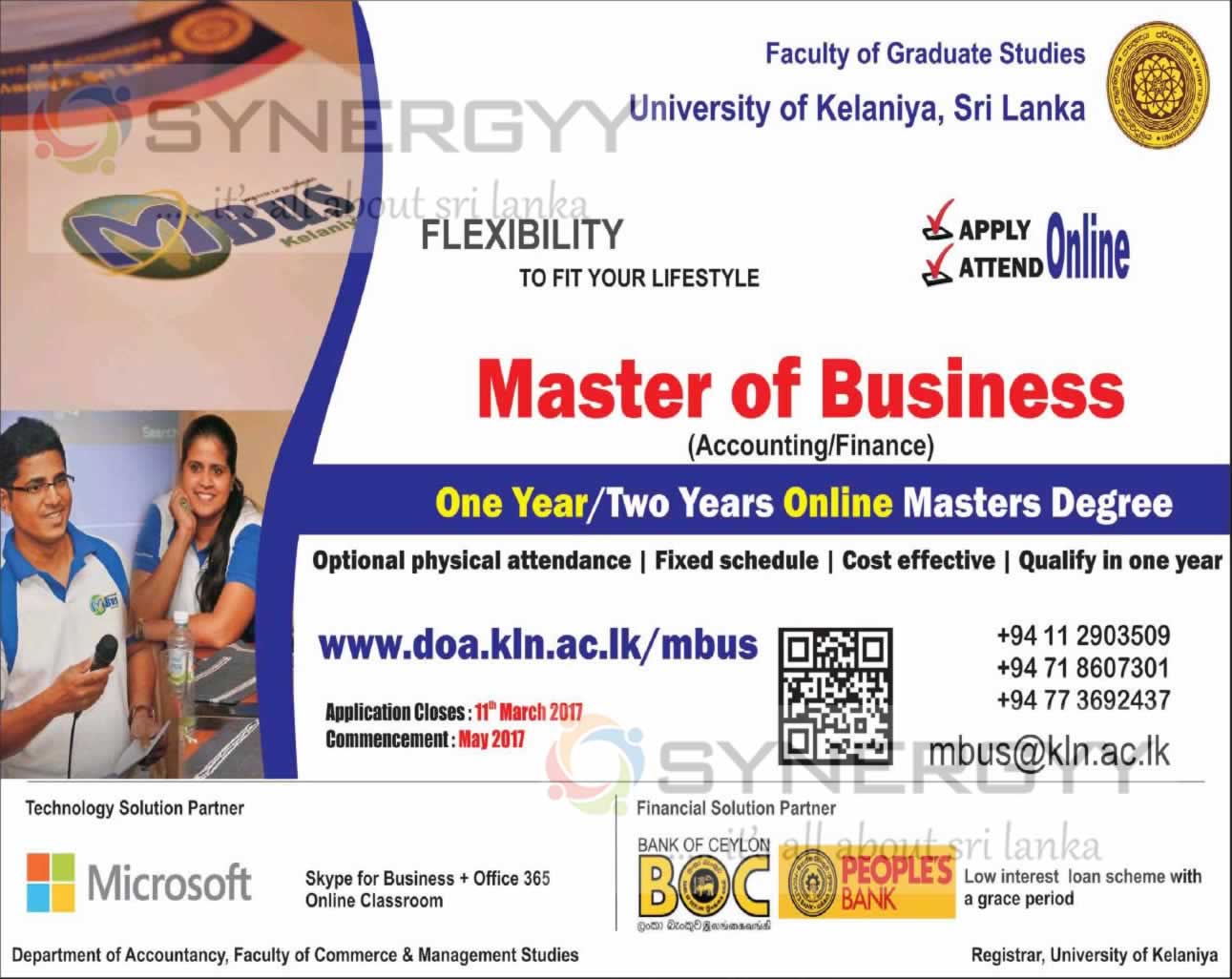 Online Master Degree in Finance