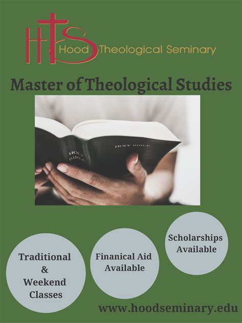Master Of Divinity Hood Theological Seminary Hood Theological Seminary
