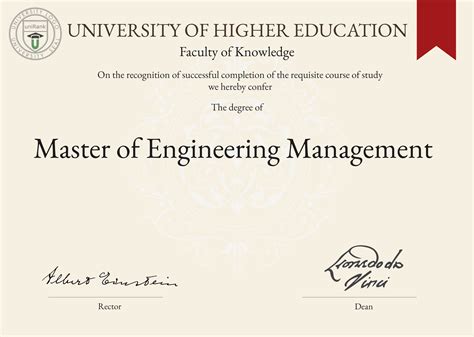 Masters Degree In Engineering Management In India