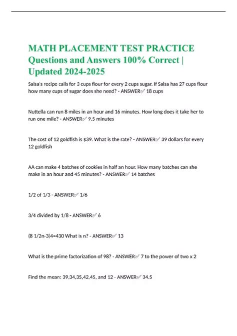 5 Math Placement Test Tips