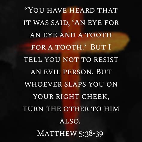 Matthew 5 39 Listen To Or Read Gnt Uplifting Scriptures