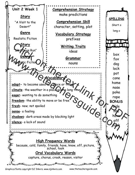Mcgraw Hill Wonders Second Grade Resources And Printouts