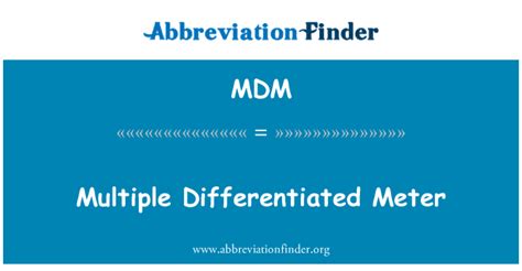 Mdm Medical Abbreviation