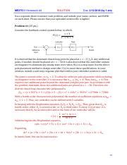 Me375 Sp2018 Hw4 Solution Pdf Me37500 Homework 4 Solution Due 2 12