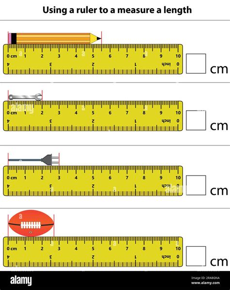 Measuring Length In Centimeters With The Ruler Education Developing