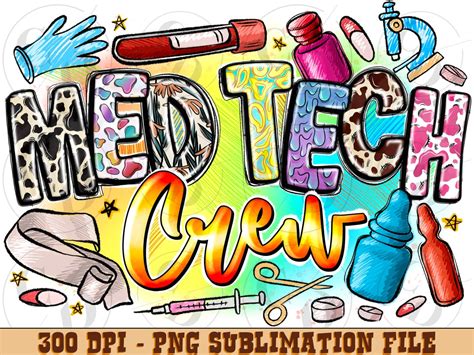 Med Tech Png Med Tech Sublimation Png Design Medical Technician Png