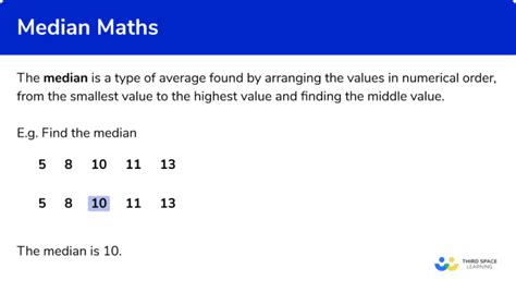 Median Gcse Maths Steps Examples Worksheet