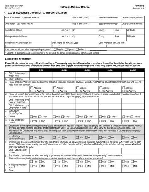Medicaid Renewal Form Fill Out Printable Pdf Forms Online