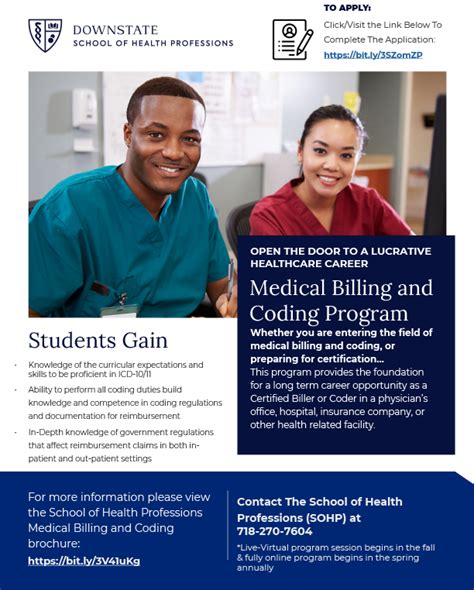 Medical Billing And Coding School Of Health Professions Suny