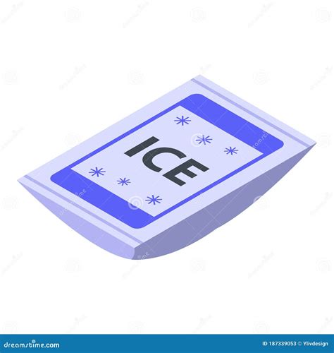 Medical Ice Pack Icon Isometric Style Stock Vector Illustration Of