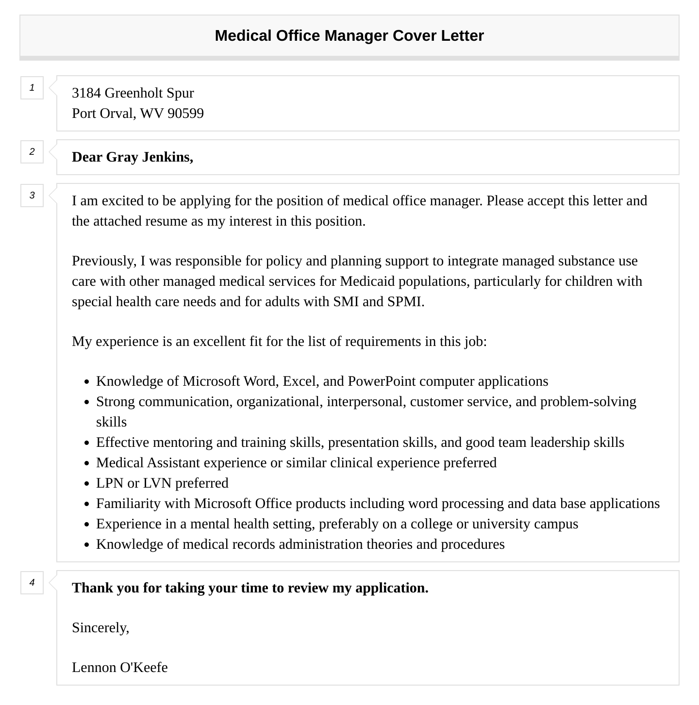 Medical Office Manager Cover Letter Velvet Jobs
