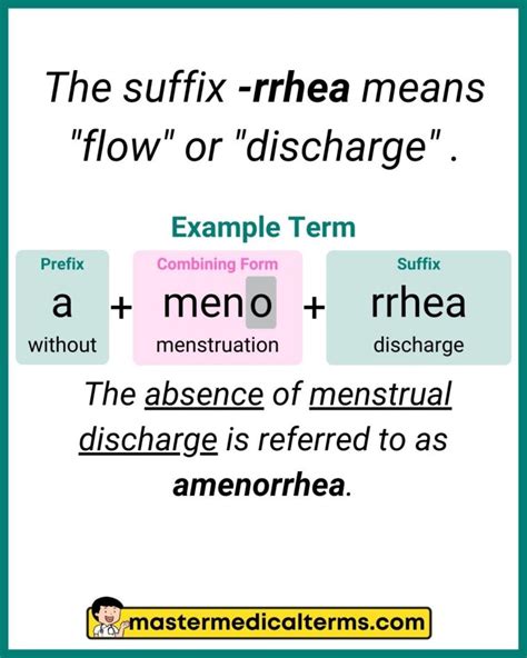 Medical Term Rrhea