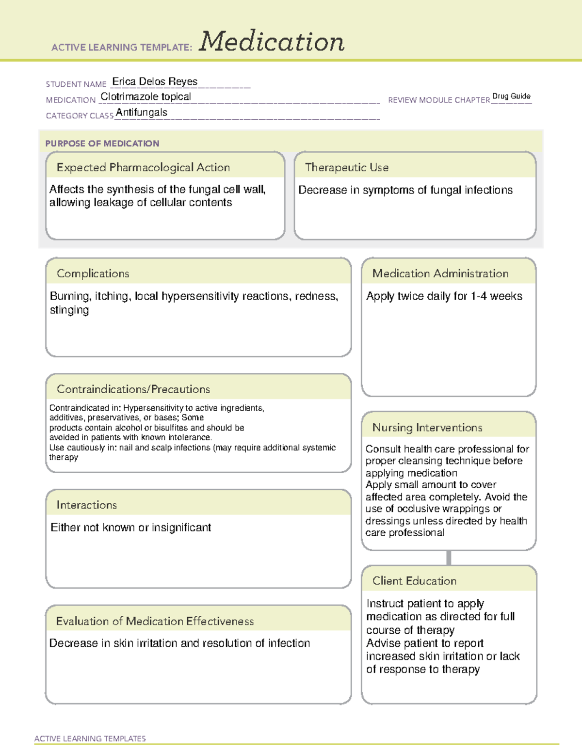 Medication Ati Template