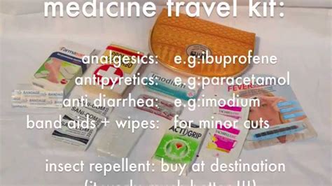 Medicine Travel Kit Be Prepared For Any Emergency On Your Trip Youtube