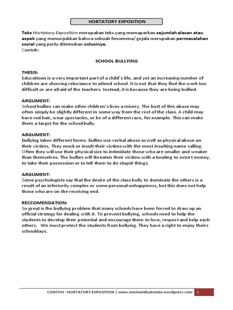 Mendesain Teks Hortatory Exposition Tips Untuk Membuat Teks Hortatory