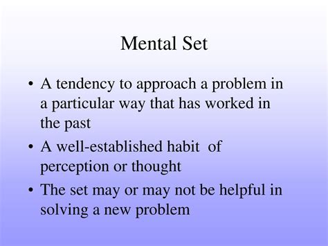 Mental Problem Solving Set