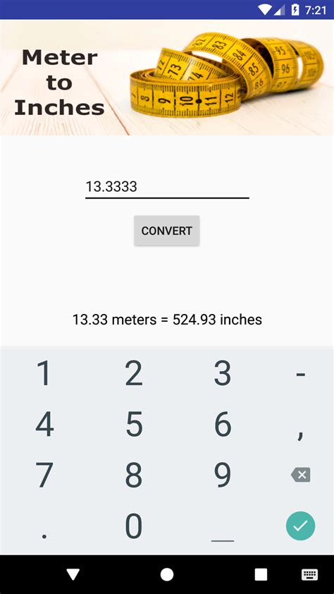 Meter To Inches Free App On Amazon Appstore