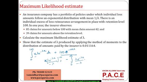 Method Of Moments And Maximum Likelihood Estimate Numerical Youtube