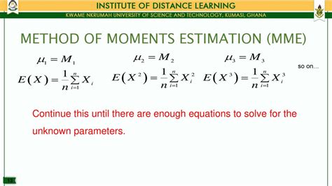 Method Of Moments Procedure Example Theory Of Estimation