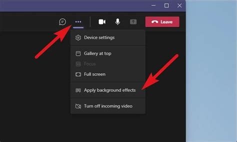 Microsoft Teams Video Settings Blur Background Econotaste