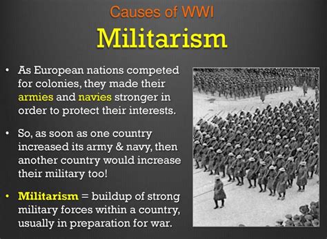 Militarism Ww1 Cause