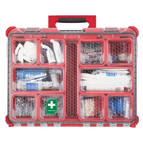 Milwaukee Class A Type 3 Compact Packout First Aid Kit 79 Piece With