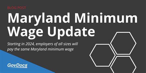 Maryland Minimum Wage Update