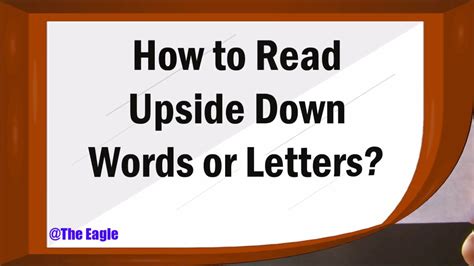 Mirror Tricks How To Read Upside Down Words Youtube