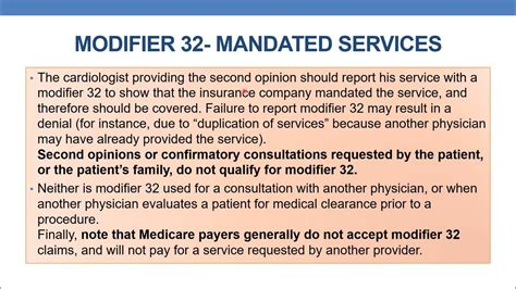 Modifier 32 With Examples Youtube