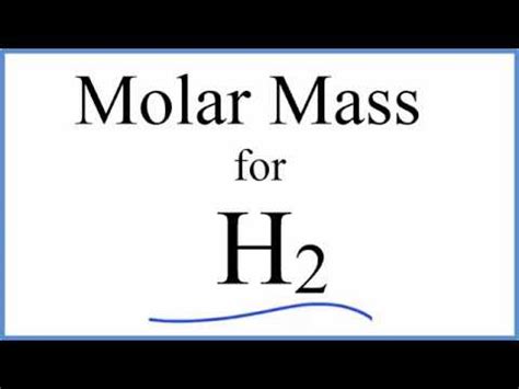 5 Ways H2 Molar Mass