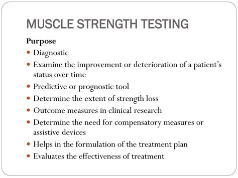 Muscle Strength Testing Ppt Download