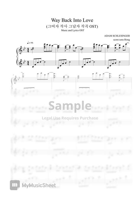 Music And Lyrics Ost Way Back Into Love By Sora Hong