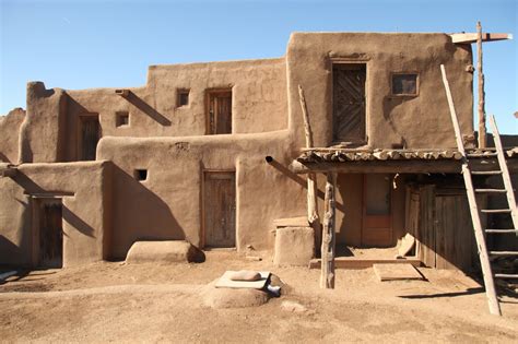 Native American Adobe Houses