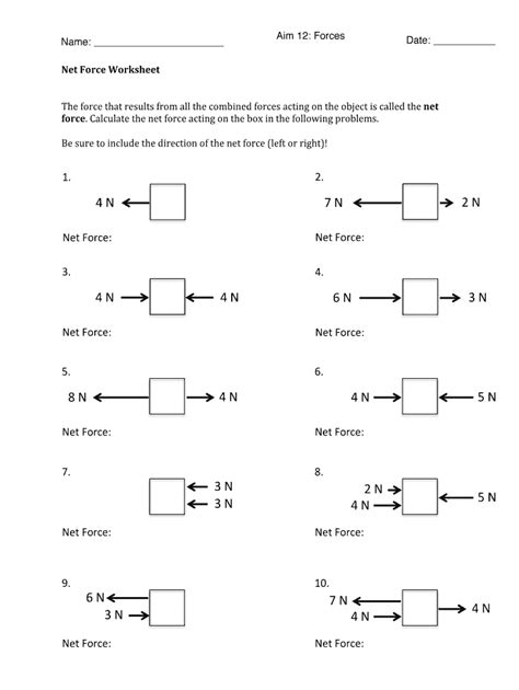 Net Force Worksheet Fill Out Sign Online Dochub
