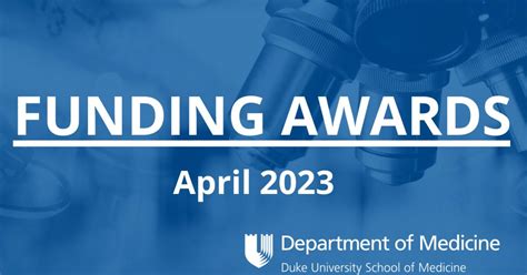 New Funding Awards April 2025 Duke Department Of Medicine