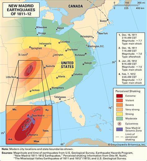 New Madrid Earthquake Seismic Zone Maps P6