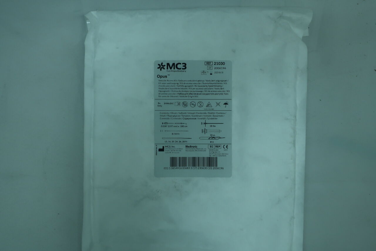 New Mc3 Medtronic 21030 Opus Vascular Access Kit X Disposables