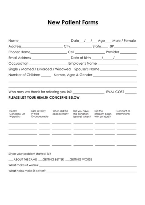 New Patient Forms Mill City Medical