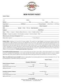 New Patient Health And Wellness Packet